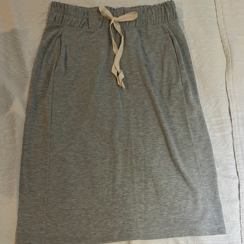 FLAMINGO Gray  Skirt with Tie Detail